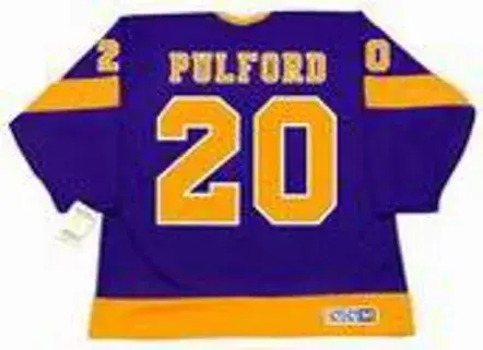 BOB PULFORD Los Angeles Kings 1971 CCM Vintage Away NHL Hockey Jersey 
