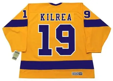 BRIAN KILREA Los Angeles Kings 1967 CCM Vintage Throwback Home NHL Jersey 