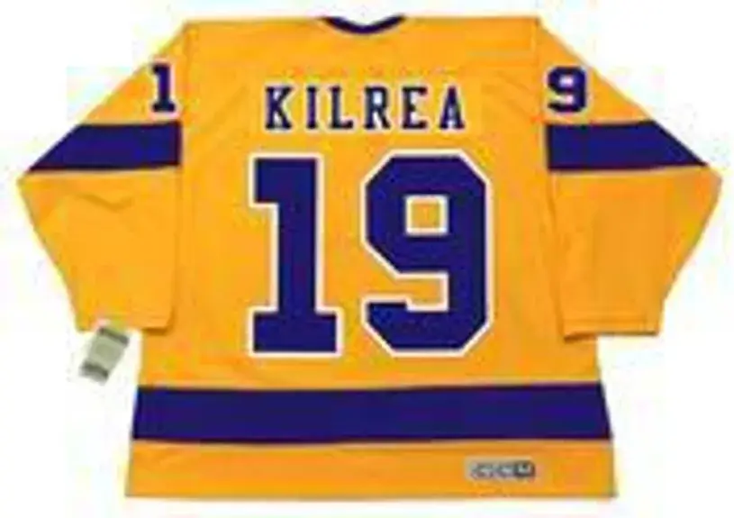 BRIAN KILREA Los Angeles Kings 1967 CCM Vintage Throwback Home NHL Jersey 
