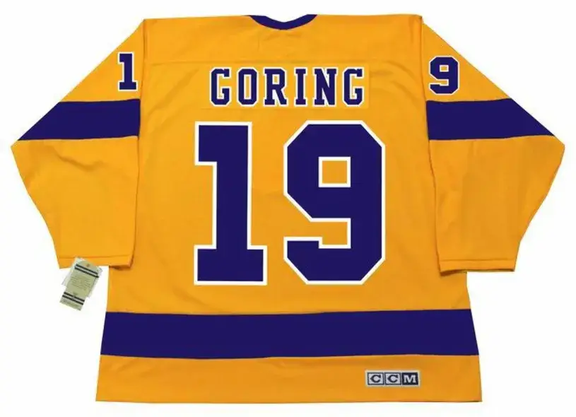 BUTCH GORING Los Angeles Kings 1970 CCM Vintage Throwback Home NHL Jersey 