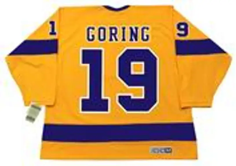 BUTCH GORING Los Angeles Kings 1970 CCM Vintage Throwback Home NHL Jersey 