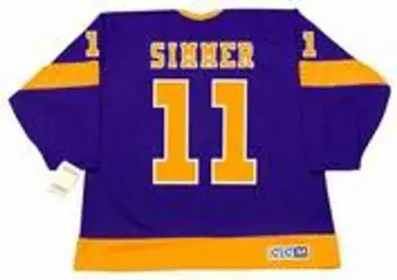 CHARLIE SIMMER Los Angeles Kings 1978 CCM Vintage Away NHL Hockey Jersey 