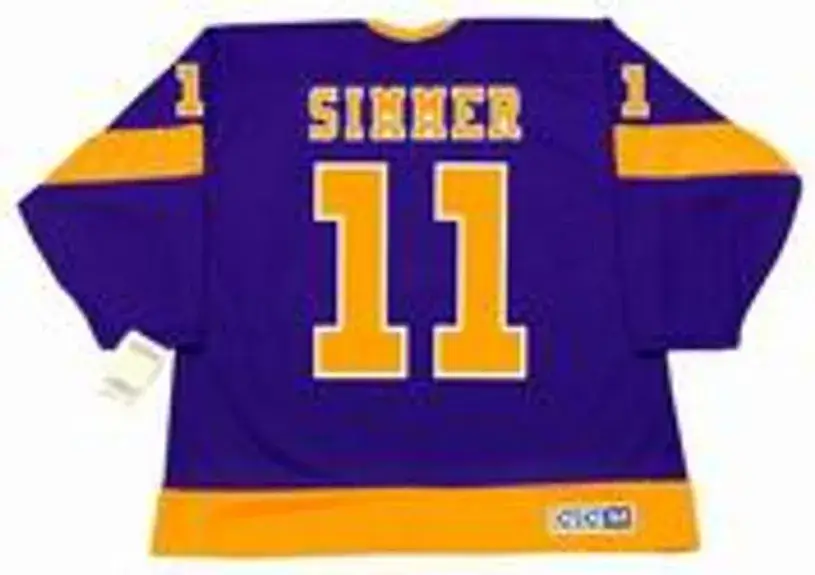 CHARLIE SIMMER Los Angeles Kings 1978 CCM Vintage Away NHL Hockey Jersey 