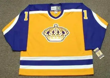 CHARLIE SIMMER Los Angeles Kings 1980 CCM Vintage Throwback NHL Hockey Jersey