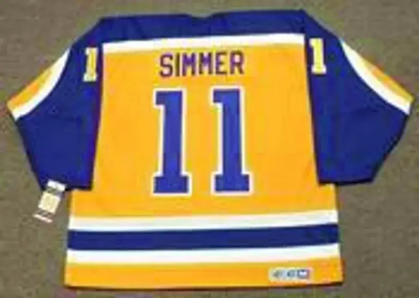 CHARLIE SIMMER Los Angeles Kings 1980 CCM Vintage Throwback NHL Hockey Jersey 