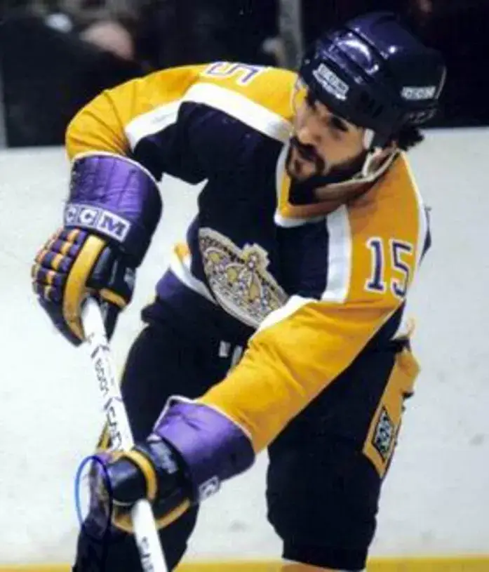 DARYL EVANS Los Angeles Kings 1982 CCM Vintage Away NHL Hockey Jersey 