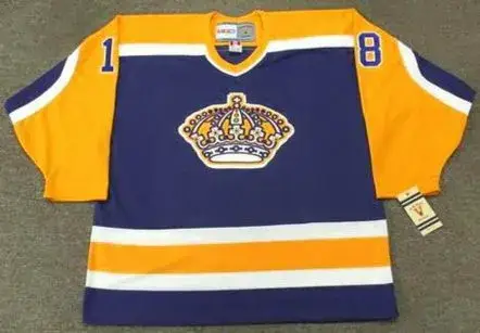 DAVE TAYLOR Los Angeles Kings 1984 CCM Vintage Away NHL Hockey Jersey
