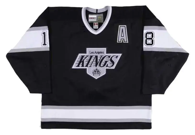 DAVE TAYLOR Los Angeles Kings 1993 Away CCM Throwback NHL Hockey Jersey