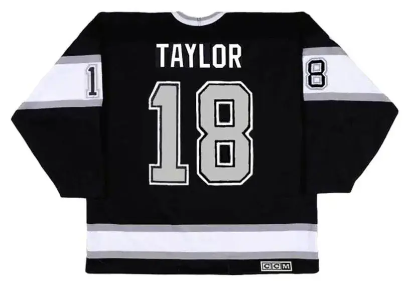 DAVE TAYLOR Los Angeles Kings 1993 Away CCM Throwback NHL Hockey Jersey 