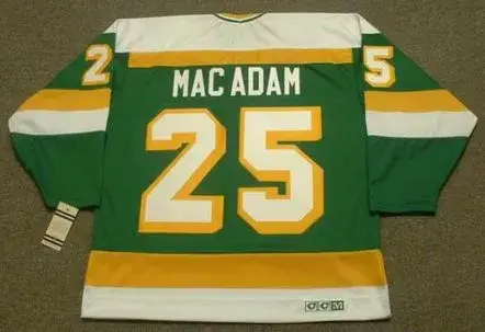 AL MACADAM Minnesota North Stars 1979 CCM Vintage Throwback NHL Jersey 