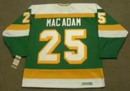 AL MACADAM Minnesota North Stars 1979 CCM Vintage Throwback NHL Jersey 