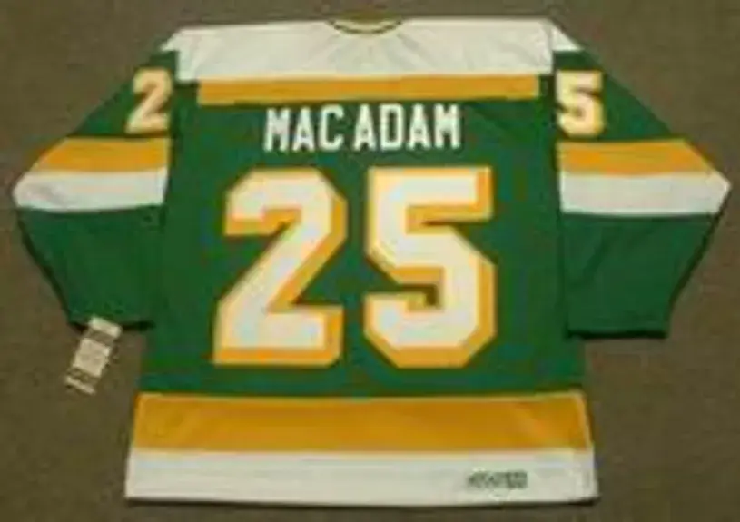 AL MACADAM Minnesota North Stars 1979 CCM Vintage Throwback NHL Jersey 