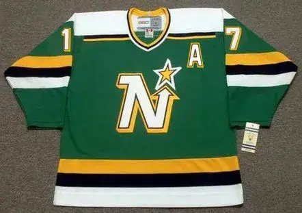 BASIL McRAE Minnesota North Stars 1989 Away CCM NHL Vintage Throwback Jersey