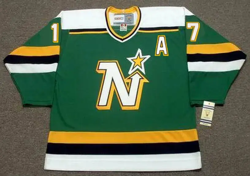 BASIL McRAE Minnesota North Stars 1989 Away CCM NHL Vintage Throwback Jersey