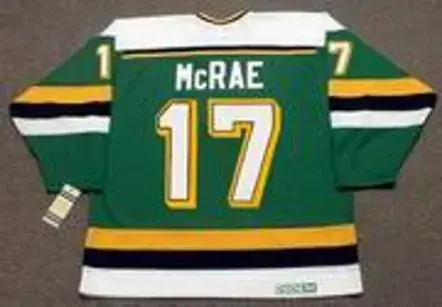 BASIL McRAE Minnesota North Stars 1989 Away CCM NHL Vintage Throwback Jersey 