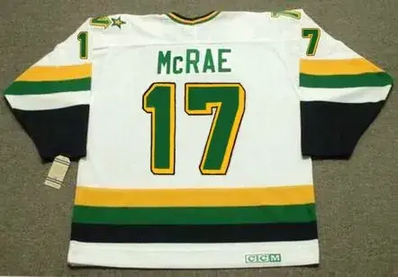 BASIL McRAE Minnesota North Stars 1989 Home CCM NHL Vintage Throwback Jersey 