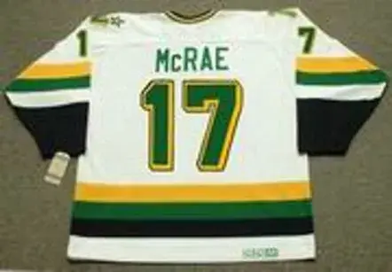 BASIL McRAE Minnesota North Stars 1989 Home CCM NHL Vintage Throwback Jersey 
