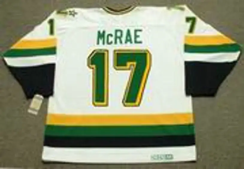 BASIL McRAE Minnesota North Stars 1989 Home CCM NHL Vintage Throwback Jersey 
