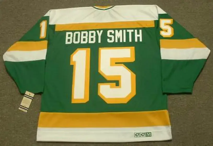 BOBBY SMITH Minnesota North Stars 1981 CCM Vintage Throwback NHL Jersey 