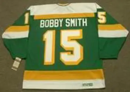 BOBBY SMITH Minnesota North Stars 1981 CCM Vintage Throwback NHL Jersey 