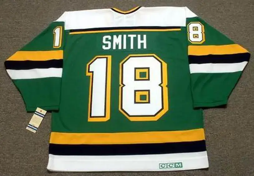 BOBBY SMITH Minnesota North Stars 1990 CCM Vintage Throwback NHL Jersey 