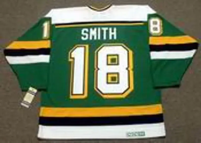 BOBBY SMITH Minnesota North Stars 1990 CCM Vintage Throwback NHL Jersey 