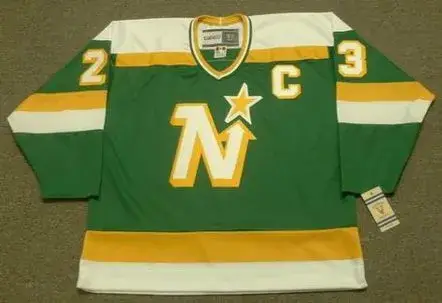 BRIAN BELLOWS Minnesota North Stars 1984 Away CCM NHL Vintage Throwback Jersey