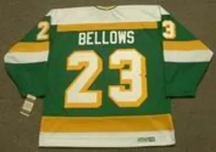 BRIAN BELLOWS Minnesota North Stars 1984 Away CCM NHL Vintage Throwback Jersey 