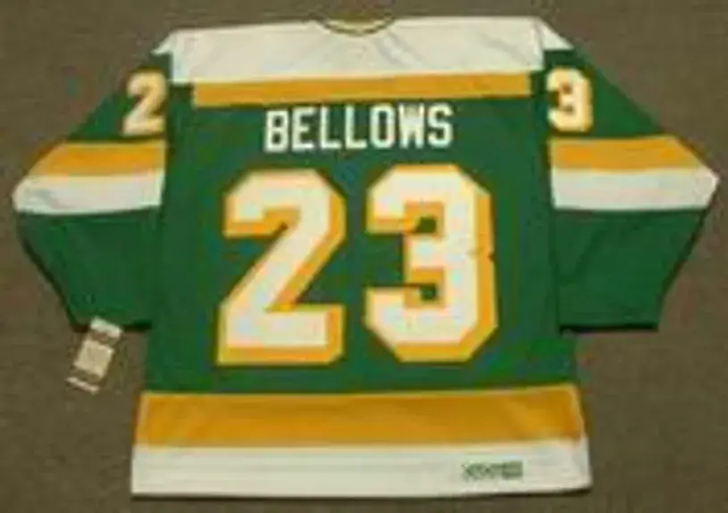 BRIAN BELLOWS Minnesota North Stars 1984 Away CCM NHL Vintage Throwback Jersey 
