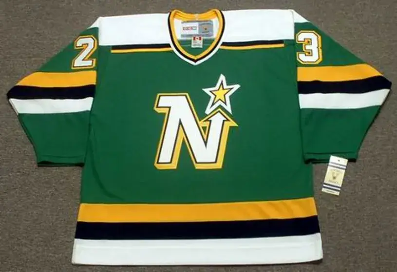 BRIAN BELLOWS Minnesota North Stars 1991 Away CCM NHL Vintage Throwback Jersey