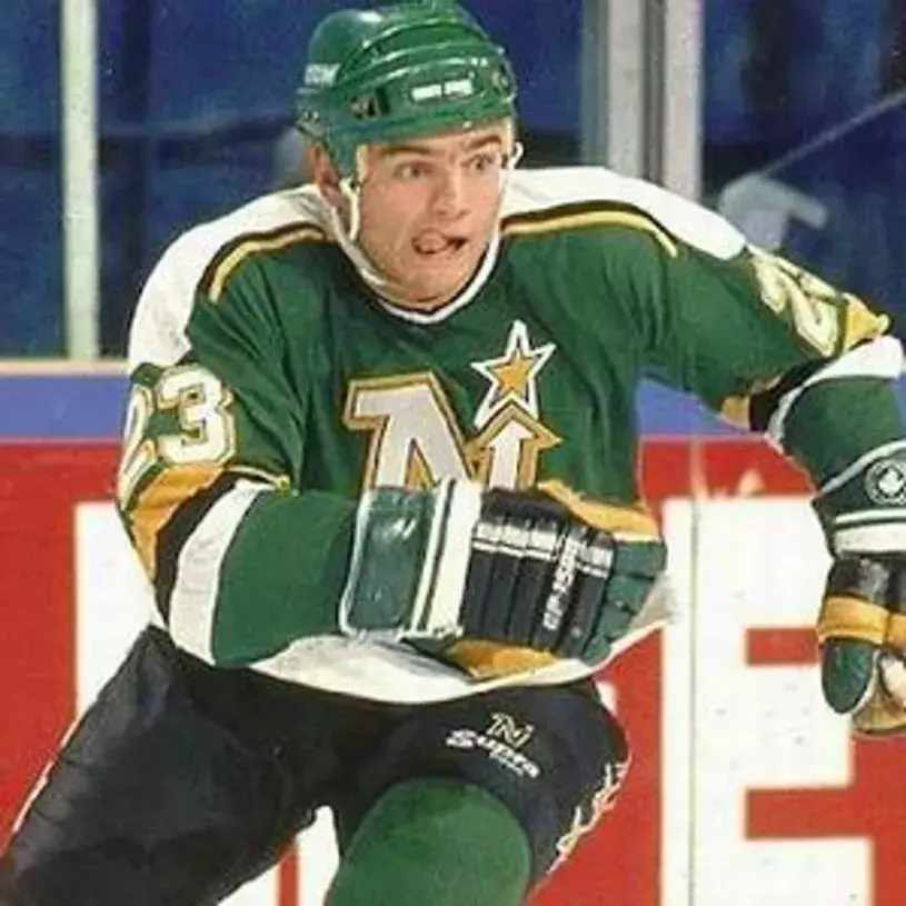 BRIAN BELLOWS Minnesota North Stars 1991 Away CCM NHL Vintage Throwback Jersey 