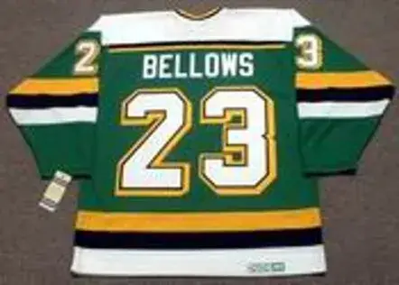 BRIAN BELLOWS Minnesota North Stars 1991 Away CCM NHL Vintage Throwback Jersey 