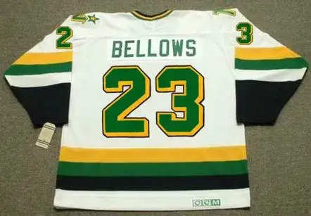 BRIAN BELLOWS Minnesota North Stars 1991 Home CCM NHL Vintage Throwback Jersey 