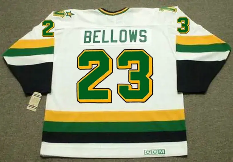 BRIAN BELLOWS Minnesota North Stars 1991 Home CCM NHL Vintage Throwback Jersey 