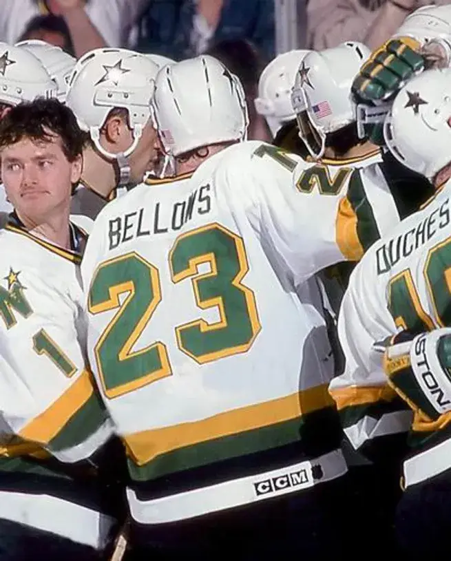 BRIAN BELLOWS Minnesota North Stars 1991 Home CCM NHL Vintage Throwback Jersey 