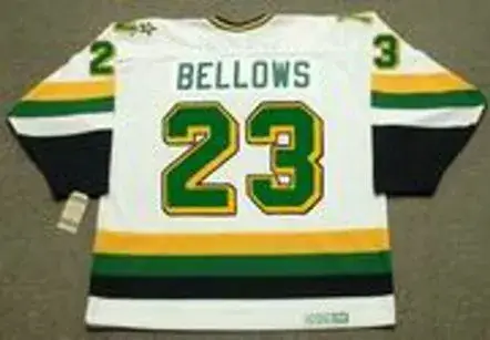 BRIAN BELLOWS Minnesota North Stars 1991 Home CCM NHL Vintage Throwback Jersey 
