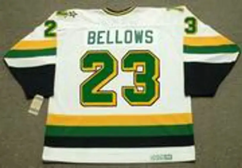 BRIAN BELLOWS Minnesota North Stars 1991 Home CCM NHL Vintage Throwback Jersey 