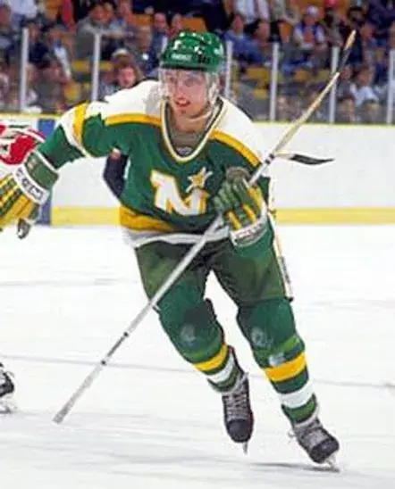 BRIAN LAWTON Minnesota North Stars 1985 CCM Vintage Throwback NHL Jersey 