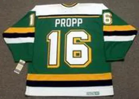 BRIAN PROPP Minnesota North Stars 1990 CCM Vintage Throwback NHL Jersey 