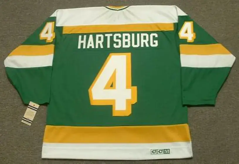 CRAIG HARTSBURG Minnesota North Stars 1981 CCM Vintage Throwback NHL Jersey 