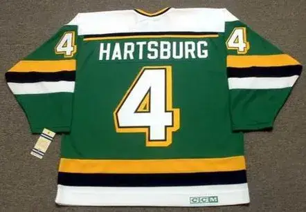 CRAIG HARTSBURG Minnesota North Stars 1988 CCM Vintage Throwback NHL Jersey 