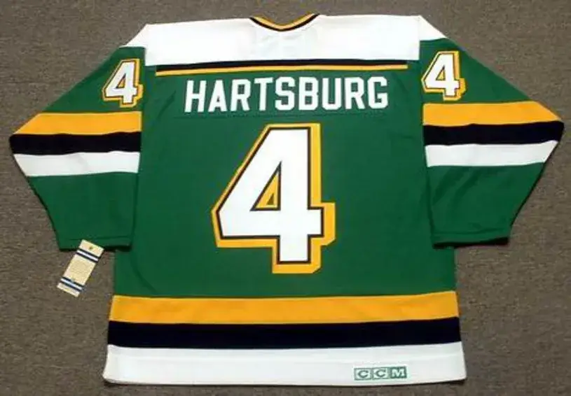 CRAIG HARTSBURG Minnesota North Stars 1988 CCM Vintage Throwback NHL Jersey 