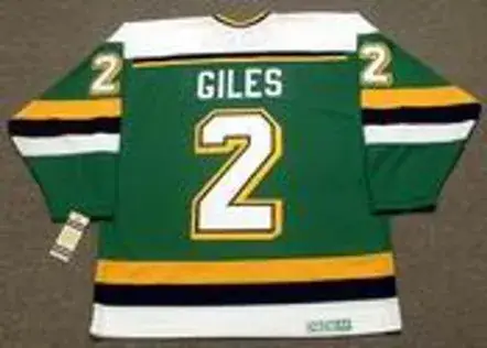 CURT GILES Minnesota North Stars 1990 CCM Vintage Throwback NHL Jersey 
