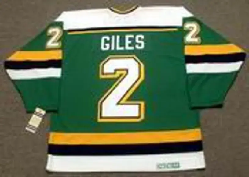 CURT GILES Minnesota North Stars 1990 CCM Vintage Throwback NHL Jersey 