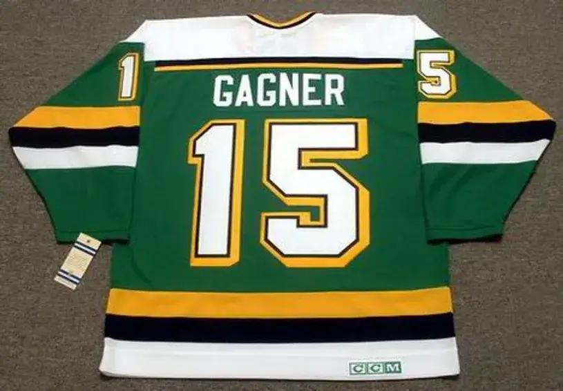 DAVE GAGNER Minnesota North Stars 1989 CCM Vintage Throwback NHL Jersey 