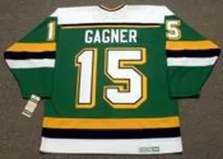 DAVE GAGNER Minnesota North Stars 1989 CCM Vintage Throwback NHL Jersey 