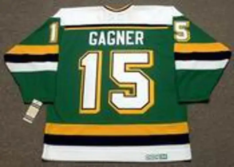 DAVE GAGNER Minnesota North Stars 1989 CCM Vintage Throwback NHL Jersey 