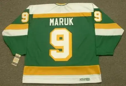 DENNIS MARUK Minnesota North Stars 1983 CCM Vintage Throwback NHL Jersey 