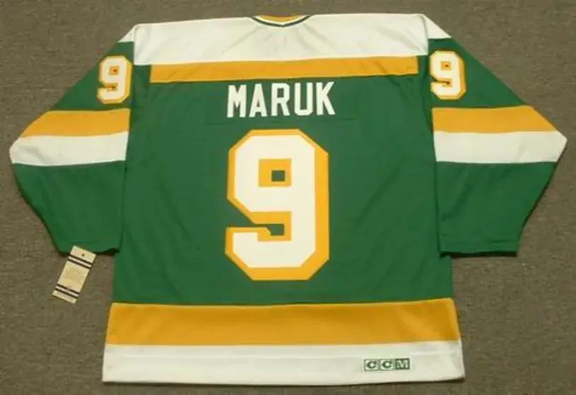 DENNIS MARUK Minnesota North Stars 1983 CCM Vintage Throwback NHL Jersey 