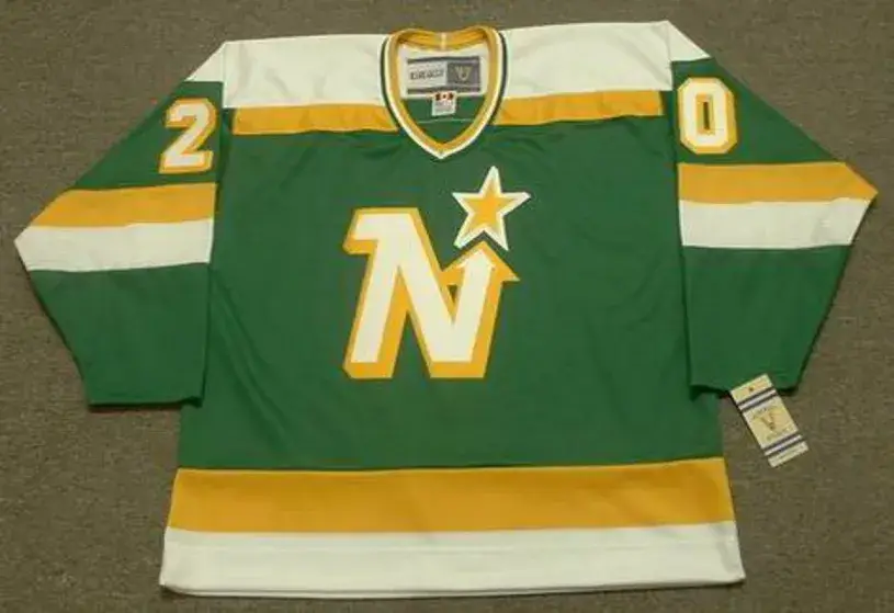 DINO CICCARELLI Minnesota North Stars 1981 Away CCM NHL Vintage Throwback Jersey